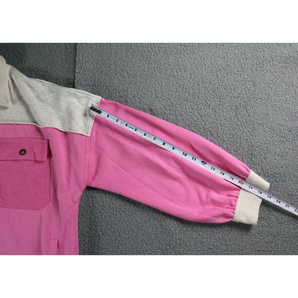 New Anthropologie  POL Jacket Womens Small Pink Color Raw Hem Long Sleeve - Picture 7 of 9